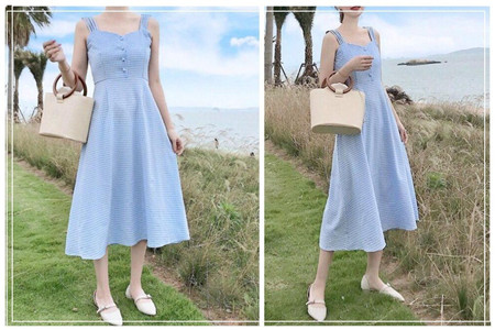 160以下小个子女生怎么找准穿搭攻略，推荐几款吊带裙保证合适