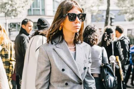 双排扣大衣的优雅，今冬最佳造型女生一定不能少