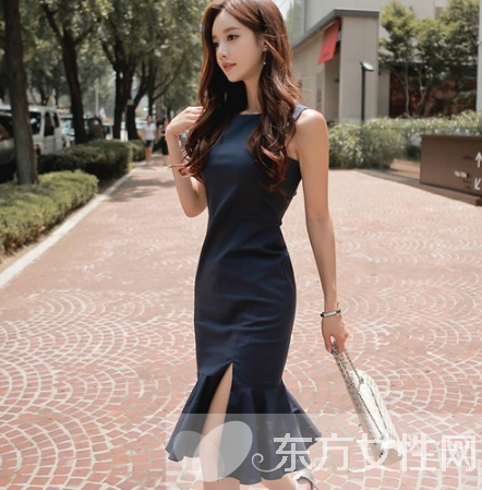 时代女性穿衣打扮 轻熟女第一步从鱼尾裙开始