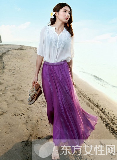 及踝长裙怎么穿好看 裙摆够长才是时髦正道