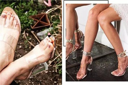 夏季女款高跟凉鞋穿出美丽，绑带方根款型图片