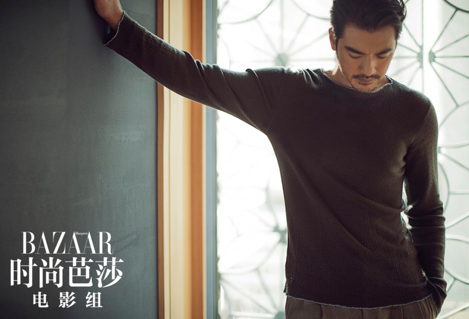 金城武登《时尚芭莎》杂志封面 尽显极致绅士魅力