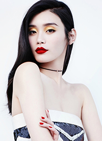 2017年1月美女超模奚梦瑶日历壁纸