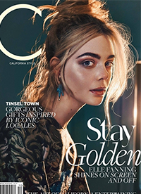 艾丽范宁杂志封面写真 金发美人空灵俏皮