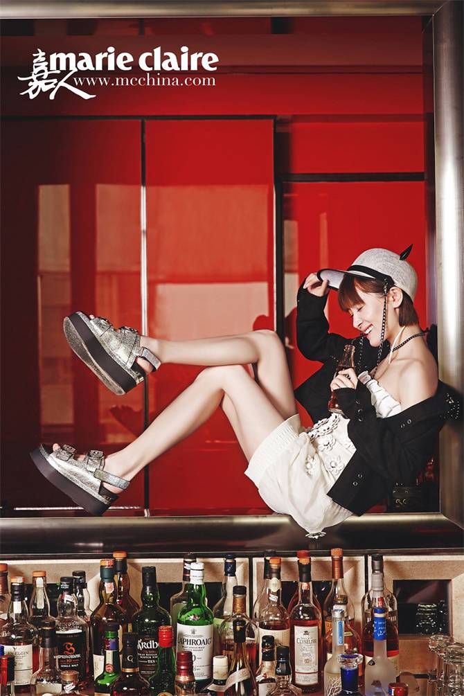 &ldquo;曲妖精&rdquo;王子文短发造型为《嘉人》拍摄人物大片