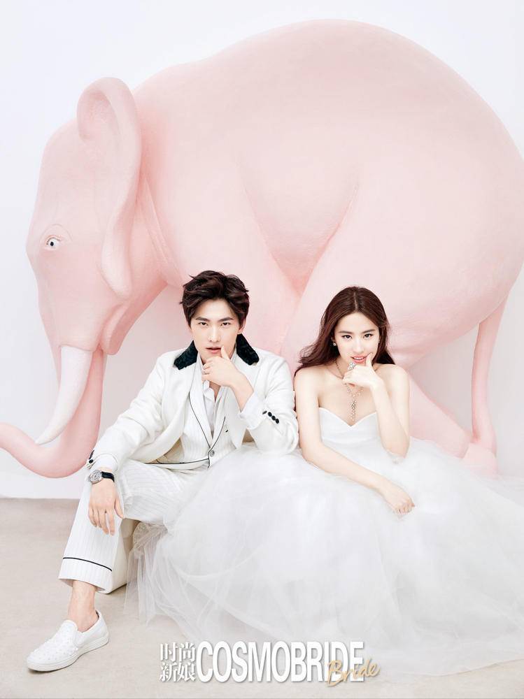 &ldquo;白夜夫妇&rdquo;时尚新娘封面大片 梦幻甜美颜值逆天