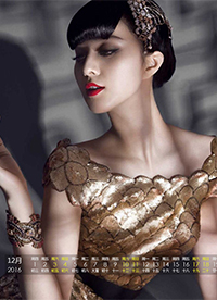 2016年12月性感妖娆美女日历图片