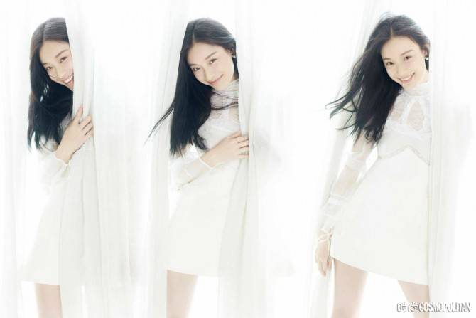 倪妮再登杂志封面 淡雅的妆容如火炙热