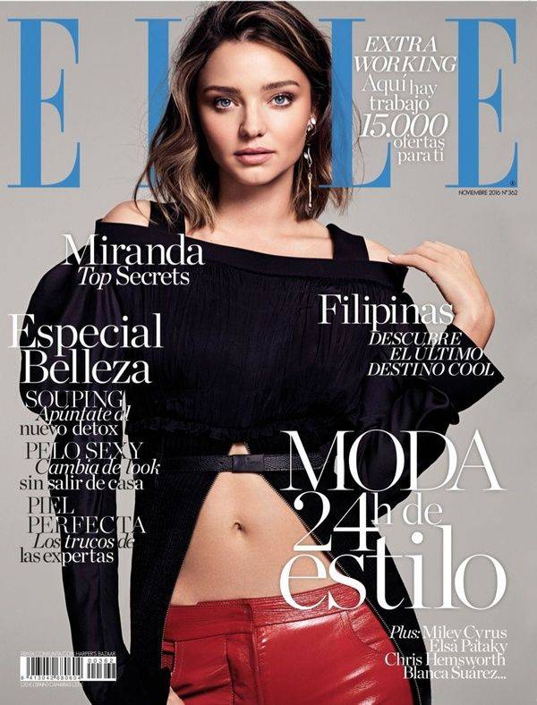 米兰达可儿登杂志《ELLE》西班牙11月刊封面