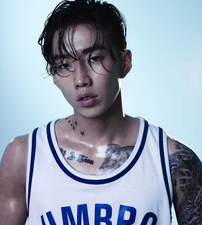 韩星朴宰范湿发发型写真 彰显狂野魅力