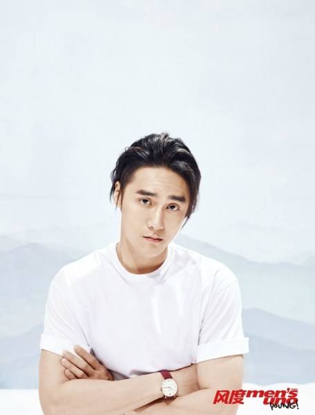 蒋劲夫早春西装写真大片 长发背头艺术感十足