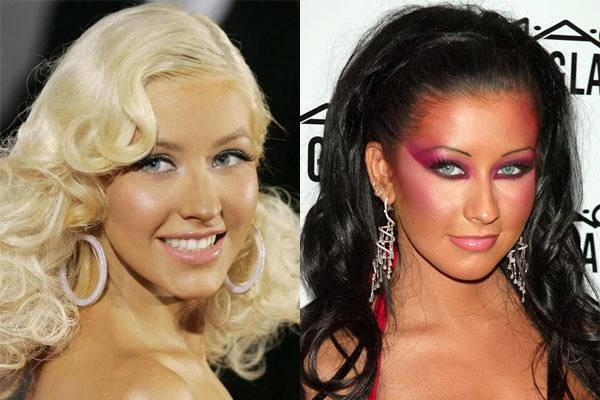 明星美丑妆容对比 她们一定得罪过化妆师