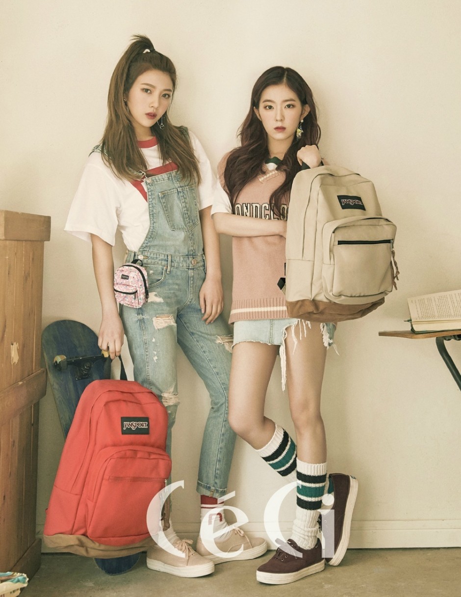 red velvet组合joy和Irene青春气息写真曝光