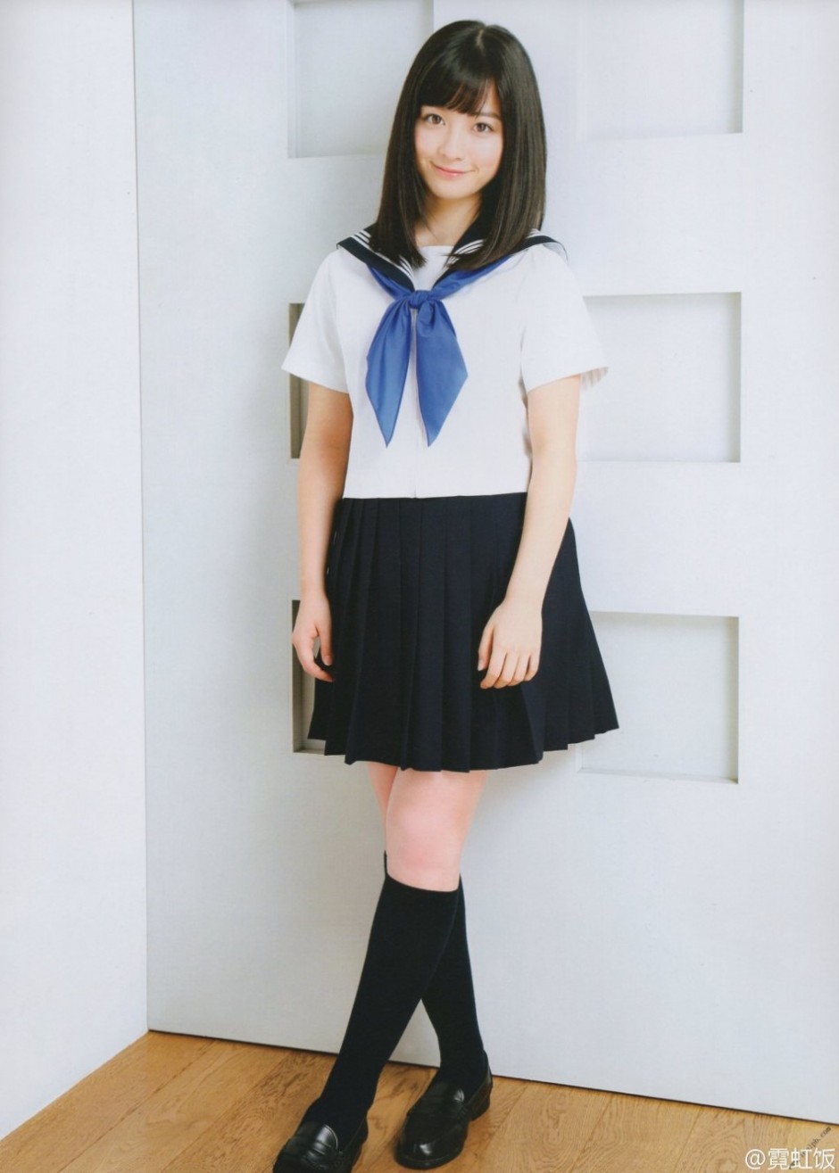 日本清纯萝莉桥本环奈水手服写真图片