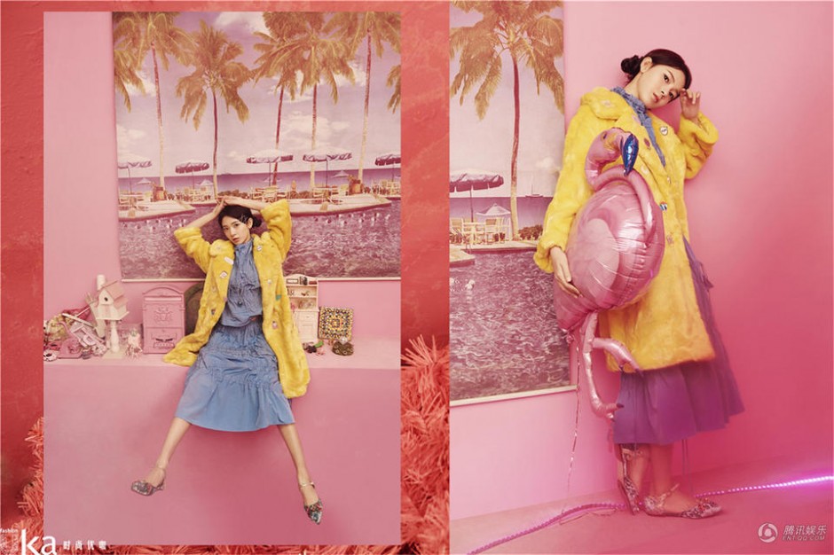 陈瑶最新写真大片曝光 粉色梦幻少女心炸裂