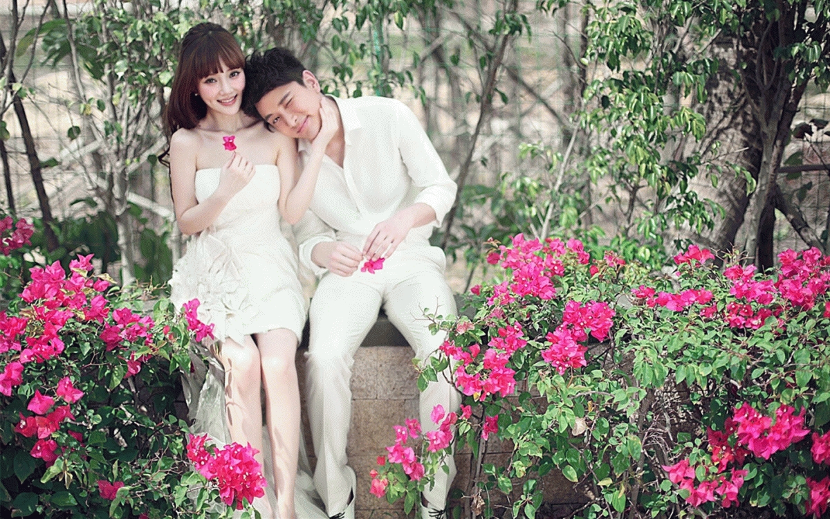 李小璐贾乃亮,婚纱照