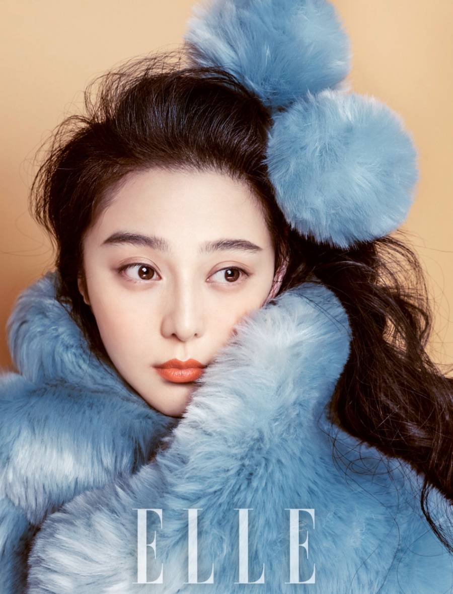 范冰冰杂志封面图片 抱猫卖萌俏皮可爱