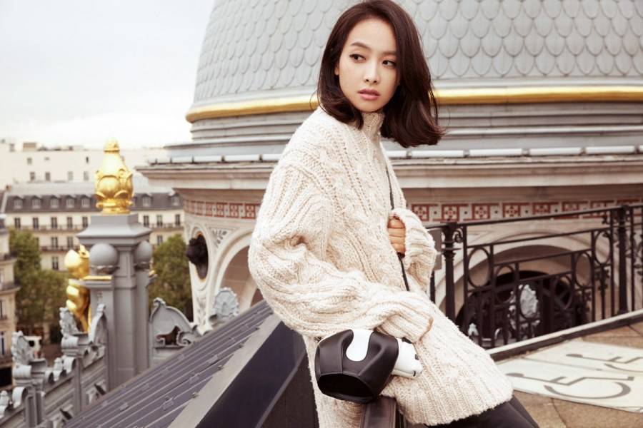 宋茜时尚杂志写真大片 潇洒随性现代感十足