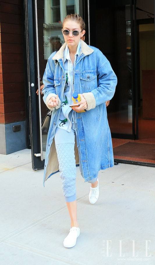 不与百花争艳 初夏看明星牛仔街拍搭配