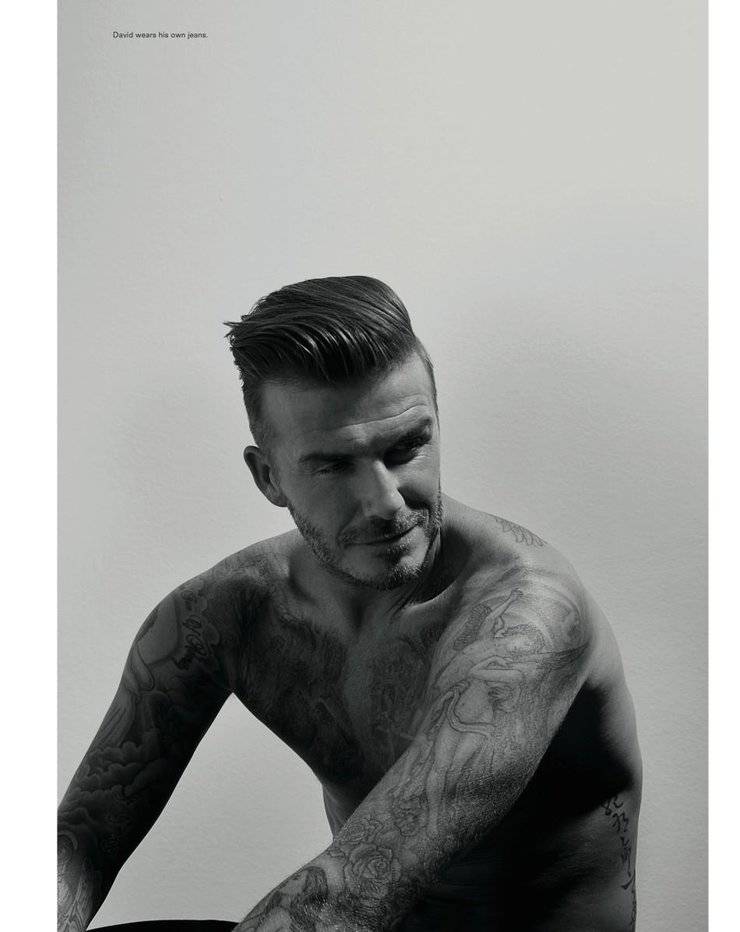 贝克汉姆黑白写真集 性感半裸演绎完美型男