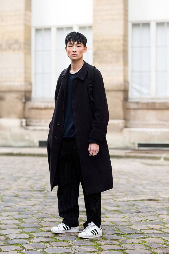 男装时装周的男模街拍look 又是一大波小鲜肉们