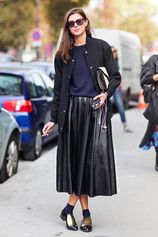 平底鞋怎么搭配?看欧美时尚达人的穿搭方法