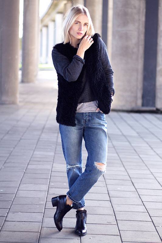 宽松牛仔裤怎么搭配？时尚达人给你不一样的感觉