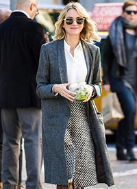 潮流街拍达人教你大衣配裙子这样穿最时髦