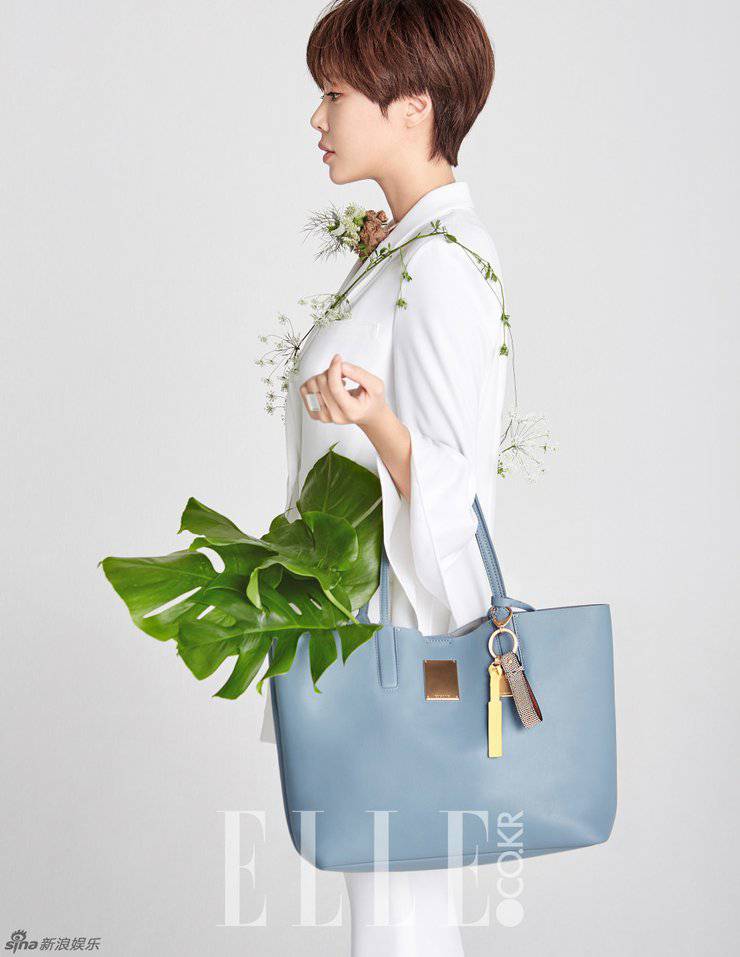 韩星黄正音短发造型摄影写真 时尚独特魅力十足