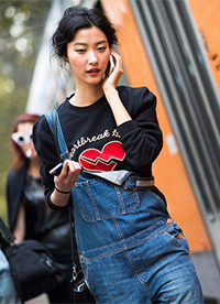 韩国模特朴智慧时尚简约实用街拍