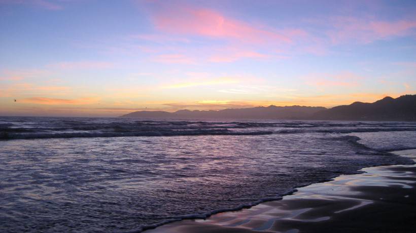 日照海边图片欣赏 黄昏斜阳风景迷人