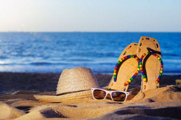 大海蓝天沙滩 夏天海边风景图片