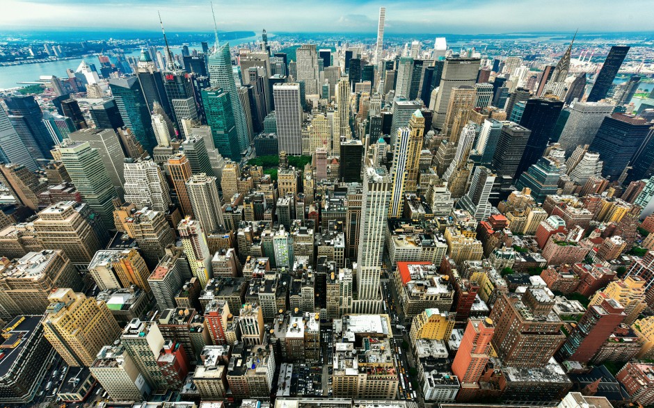 美国纽约曼哈顿全景图片大全