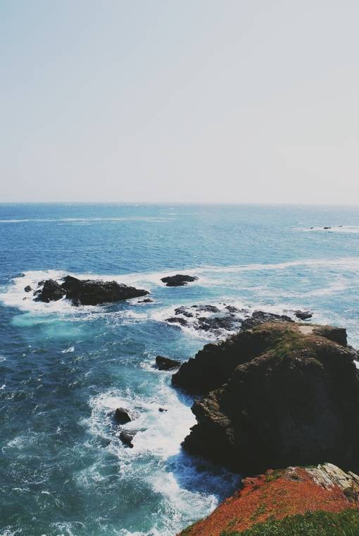 唯美海边图片 我想和你一起去看海