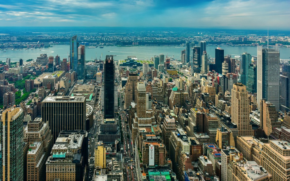 美国纽约曼哈顿全景图片大全