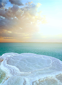 死海和盐湖唯美风景高清图片