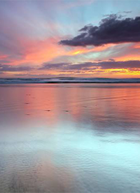 日照海边图片欣赏 黄昏斜阳风景迷人