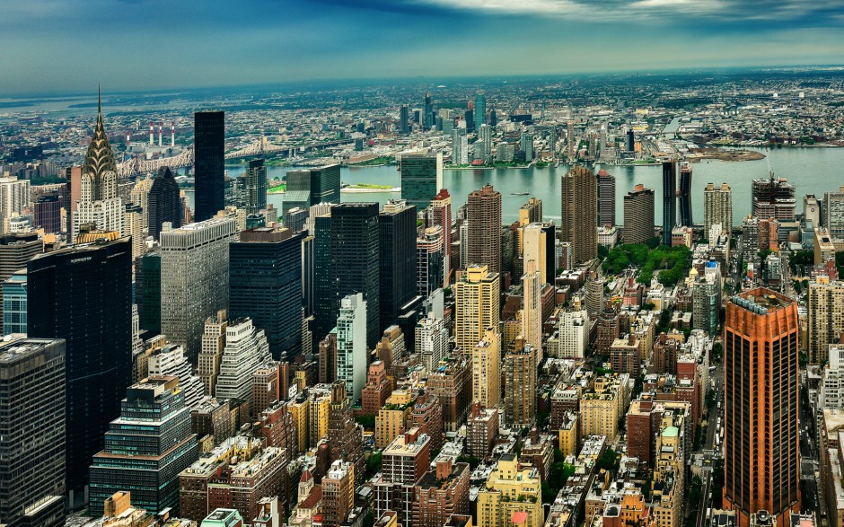 美国纽约曼哈顿全景图片大全