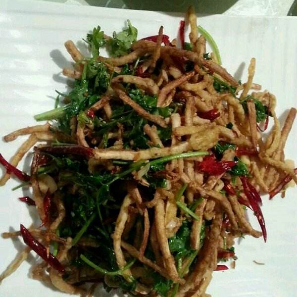 纯天然无公害保健食用菌茶树菇的做法之干煸茶树菇