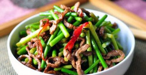 蒜苗的营养价值和蒜苗炒肉的做法