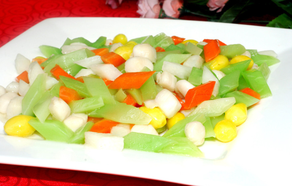 简单新鲜美味莴苣叶的做法