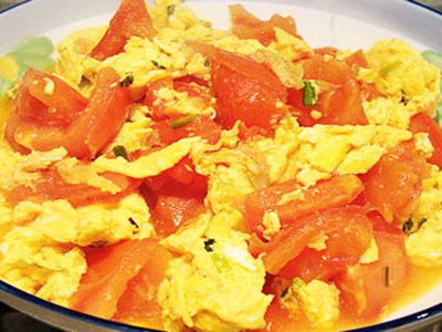 番茄炒鸡蛋 饮食中的绝配