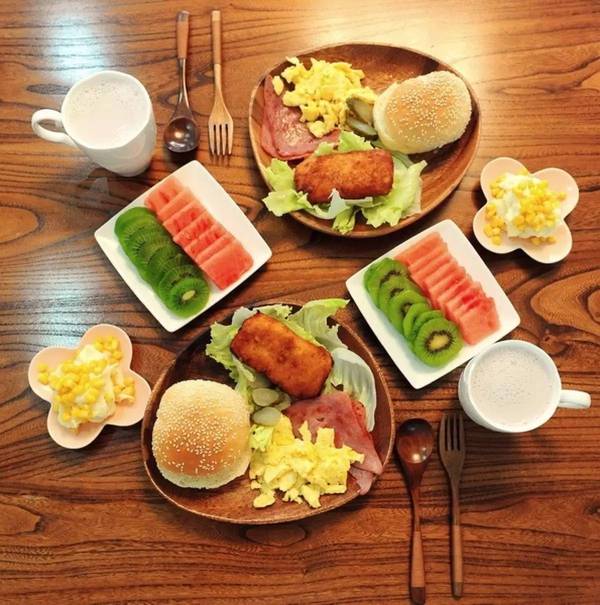 健康的早餐搭配