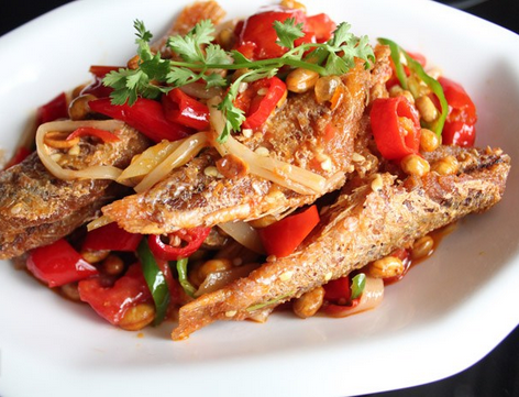 黄豆酸笋小黄鱼