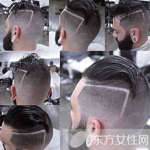 男生个性刀疤头发型推荐 简约时尚的不二之选