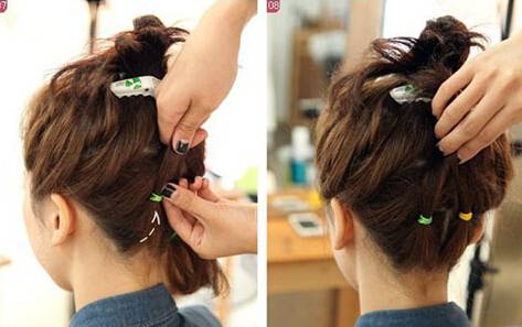 短发怎么扎丸子头好看 简单步骤图解