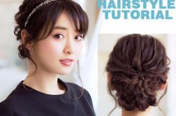 这个夏日当然少不了亮丽优雅盘发