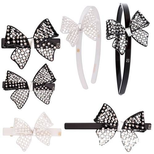 新款Alexandre de Paris for浪漫蝴蝶结发饰品