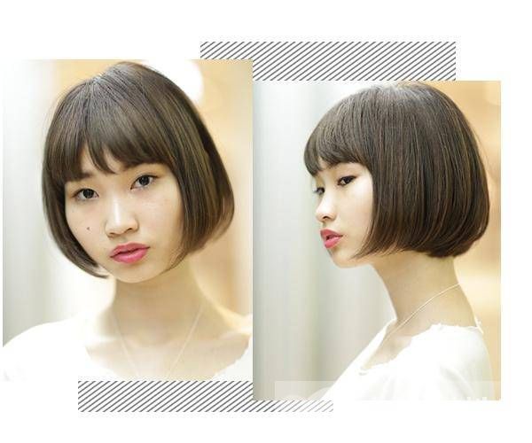 这些齐刘海短发发型 让你的颜值更上一层楼