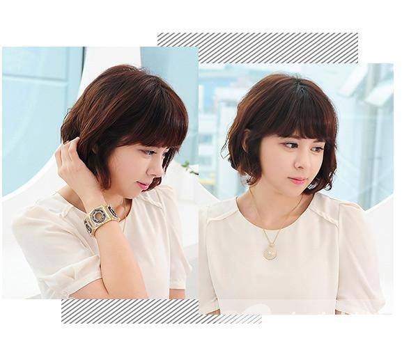这些齐刘海短发发型 让你的颜值更上一层楼